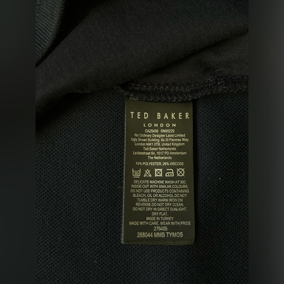 Ted Baker Tymos Navy Zip Up Sweatshirt Size 7 US SIZE 3XL - Picture 10 of 12